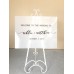 Hire Frosted  Welcome Acrylic Board With Easel